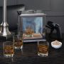 Advanced Smoke Box Kit with Marquee Custom Whiskey Glasses