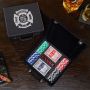 Fire & Rescue Custom Poker Set – Gift for Firefighters