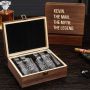Man Myth Legend Personalized Whiskey Box Set