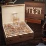 Better Together Carson Decanter Custom Whiskey Gift Set for Couples with Fairbanks Glasses