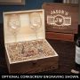 Marquee Personalized Wine Gift for Couples
