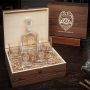 Police Badge Personalized Whiskey Argos Decanter with Eastham Glasses - Gift Set for Police