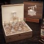 Oilfield Personalized Whiskey Carson Decanter Set with Eastham Glasses - Oilfield Gift