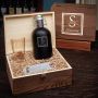 Oakhill Personalized Wood Box Beer Gift Set