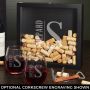 Elton Personalized Shadowbox Set – Wine Lovers Gift Idea