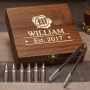Wax Seal Engraved Gift Set with Bullet Whiskey Stones