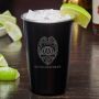 Police Badge Custom Blackout Cocktail Glass – Gift for Police Officers