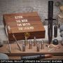 Man Myth Legend Personalized Gift Set for Men with Bullet Whiskey Stones