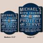 Police Protect and Serve Custom Bar Sign - Gift for Police Officers