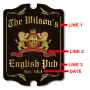 Proper English Custom Pub Sign