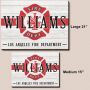 Classic Fireman Personalized Wooden Sign - Firefighter Gift Idea