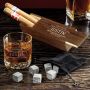 Stanford Personalized Buckman Glass Cigar Box Set - Groomsmen Gifts