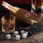 Wilshire Custom Buckman Glass Cigar and Whiskey Gift Set