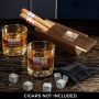 American Heroes Custom Buckman Whiskey Glass Set with Cigar Box - Gift for Military