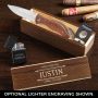 Stanford Personalized Cigar Box With Lighter And Knife-Cigar Gift Set