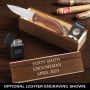 Personalized Knife Gift Set with Cigar Accessories