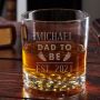 Dad to Be Engraved Whiskey Stone Set - New Dad Gifts