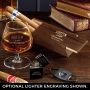 Classic Groomsman Engraved Cognac Cigar Box Set Groomsmen Gift
