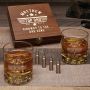 Top Dad Personalized Bullet Whiskey Stone Gifts for Dad