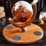 Globe Decanter Set with Whiskey Stones