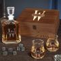 Oakmont Customized Canadian Glencairn Glasses Whisky Decanter Set
