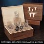Oakmont Draper Personalized Whiskey Gift Set with Glencairn Glasses