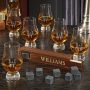 Oakmont Engraved Whiskey Stone Set with 6 Glencairn Whiskey Tasting Glasses