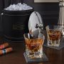 Marquee Engraved Ice Bucket Cocktail Gift Set with Iceburg Glasses