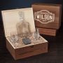 Fremont Personalized Argos Scotch Decanter Set with Crystal Glencairn Glasses