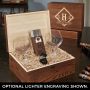 Drake Custom Opus Cognac Glasses Set with Cigar Accessories