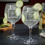 Oakhill Personalized Gin and Tonic Glasses Set of 2