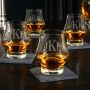 Classic Monogram Custom Official Kentucky Bourbon Whiskey Tasting Glasses, Set of 4