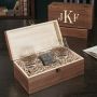 Classic Monogram Personalized Official Kentucky Bourbon Whiskey Gift Set