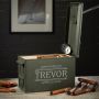 Stanford Engraved 50 Cal Ammo Can Cigar Humidor
