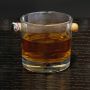 Round Whiskey Glass Cigar Holder
