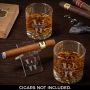 Oakmont Custom Cigar and Whiskey Gift Set with Buckman Glasses