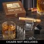 Make My Day American Heroes Custom Cigar Gift Set with Bullet Whiskey Stones