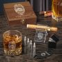 Make My Day Police Badge Personalized Whiskey and Cigar Gifts for Police Officers