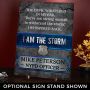 The Storm Personalized Wood Sign Gift for Police Officer
