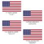 Stars and Stripes Personalized Acrylic Retirement Plaque 