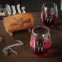 Oakmont Personalized Wine Opener Set with Wine Glasses