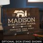 Mama Bear Custom Wooden Sign Mom Gift (Signature Series)