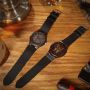 Oakmont Personalized Wooden Watch with Leather Band 