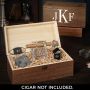 Classic Monogram Personalized Ultimate Whiskey and Cigar Gifts for Him