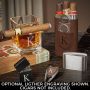 Single Initial Engraved Whiskey and Cigar Gift Set