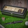 Oakmont Watch Box and Knife Set of Engraved Gift Ideas for Him