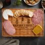 BBQ And Beer Engraved End Grain Bamboo Butcher Block