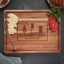 BBQ And Beer Acacia Personalized Butcher Block