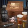 American Heroes Personalized Beer Box Set of Military Gifts