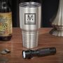 Oakhill Custom Stainless Steel Travel Mug Set With Flashlight